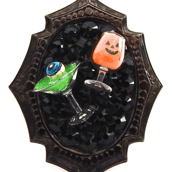 EYEBALL MARTINI JACKO GOBLET RHINESTONE RING